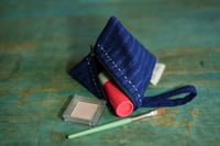 Image 5 of Handmade Fabric Triangular Small Zipper Pouch