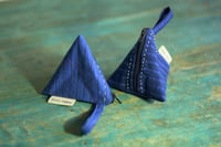 Image 3 of Handmade Fabric Triangular Small Zipper Pouch