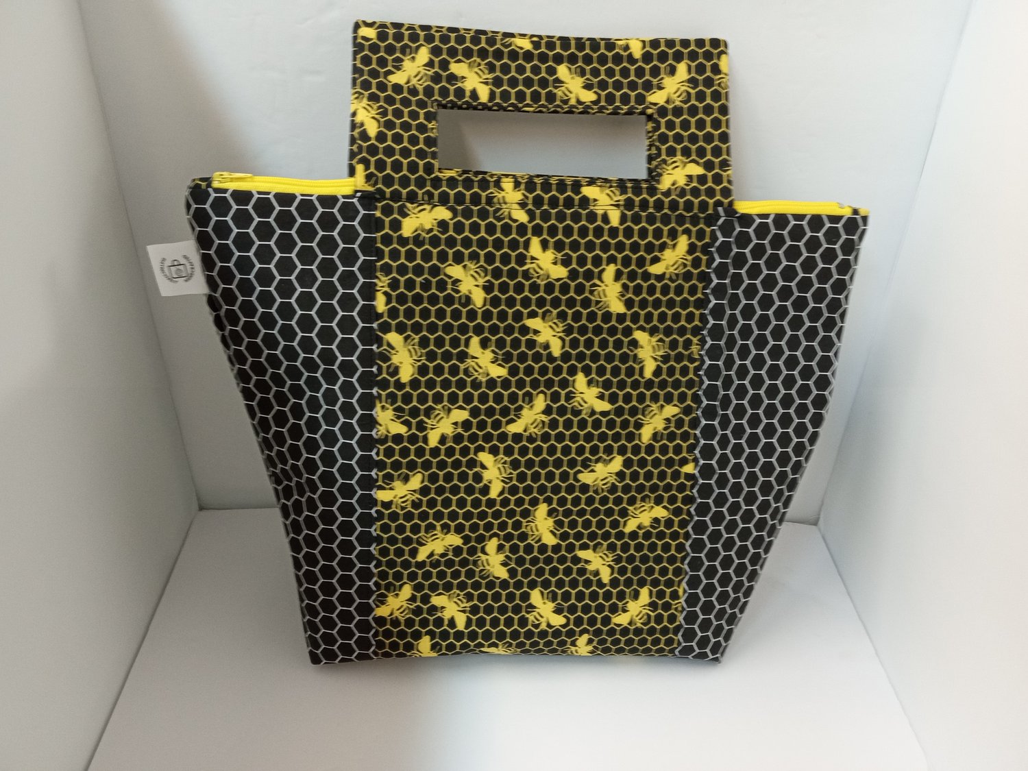 Image of Bee Zippered Tote Bag 10% off + Free Shipping! Price is already adjusted.