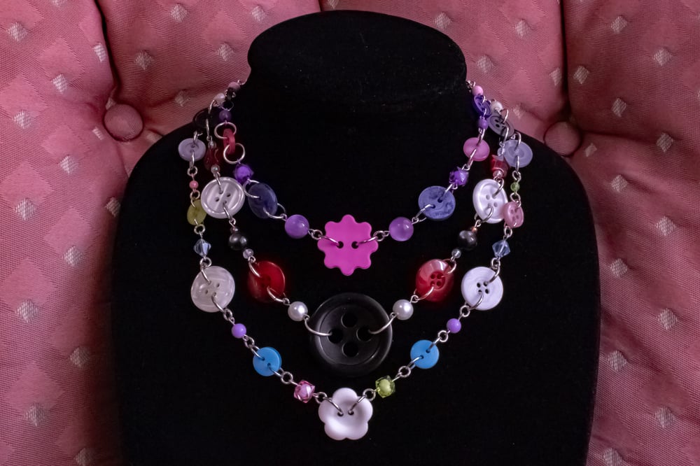 Image of Button Necklaces