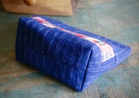 Image 5 of Handmade Fabric Patchwork Makeup Bag – Vintage Cotton, Zipper Pouch