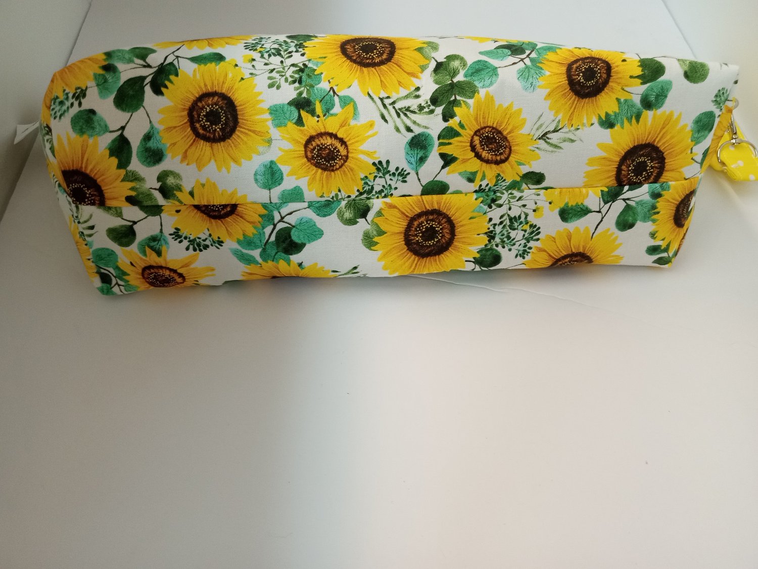 Image of Wide Zippered pouch in Sunflower print 10% off +Free Shipping