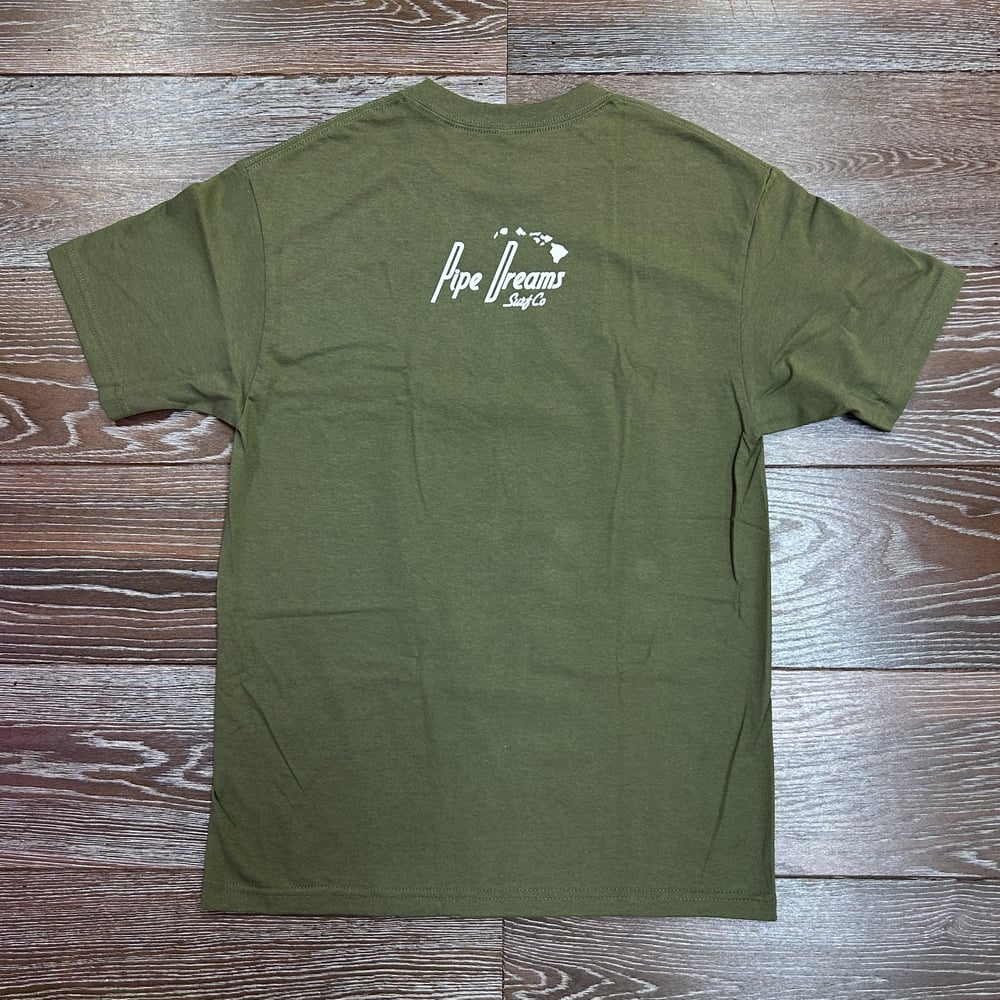Image of Huna Kam Olive Men's T-shirt 