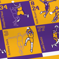 Image 2 of Los Angeles Lakers Players Print