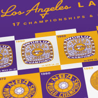 Image 2 of  Los Angeles Lakers Rings Print
