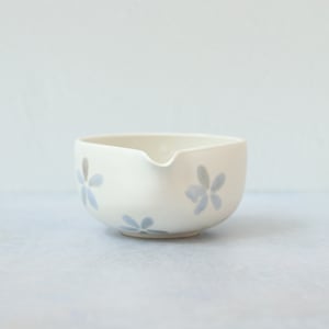 Image of Flower Pattern Matcha Bowl