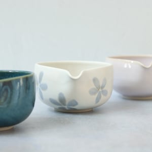 Image of Flower Pattern Matcha Bowl