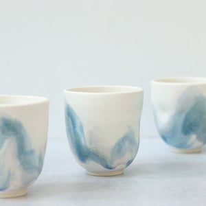 Image of Abstract Watercolor Dimple Yunomi