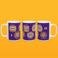 Image 2 of Kobe Los Angeles Lakers Rings Mug