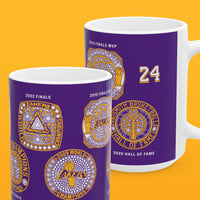 Image 1 of Kobe Los Angeles Lakers Rings Mug