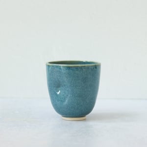 Image of Turquoise Dimple Yunomi