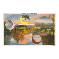 Image 1 of Sunset on the Truckee River Print