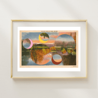 Image 2 of Sunset on the Truckee River Print