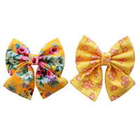 Image 1 of Dog Bows - Yellow Combo