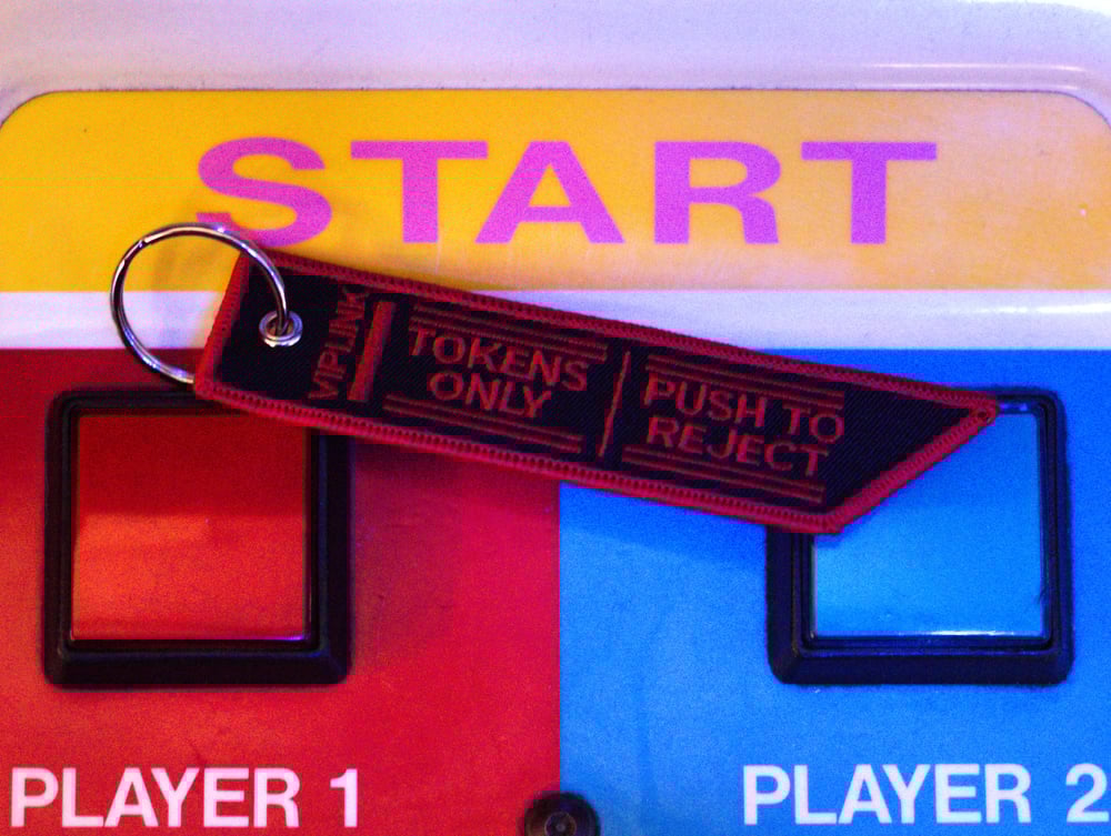 Insert Coin Embroidered Jet Tag 