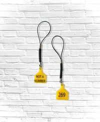Image 1 of TAG KEYCHAIN - BLACK STRING