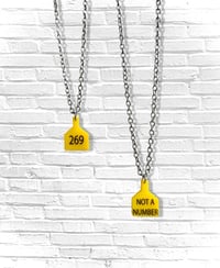 Image 1 of TAG NECKLACE - THIN STAINLESS STEEL 