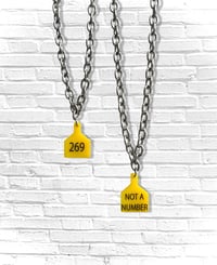 Image 1 of TAG NECKLACE - THICK STAINLESS STEEL 
