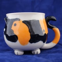 Image 2 of Seconds Discount Silly Kitty Mug - Bored Calico - not dishwasher safe