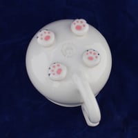 Image 3 of Seconds Discount Silly Kitty Mug - Cutesy White Cat - not dishwasher safe
