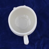 Image 4 of Seconds Discount Silly Kitty Mug - Cutesy White Cat - not dishwasher safe