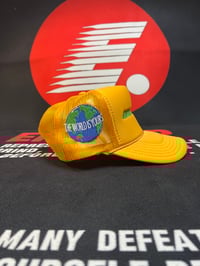 Image 2 of Gold “ENTRAPRENEUR” Trucker Hat – The World Is Yours Editi