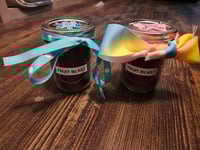 Handmade Dark Red Candle, Fruit Blast Scented