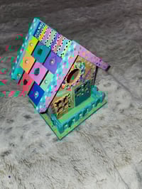 Image 3 of Handpainted Decorative Birdhouse 