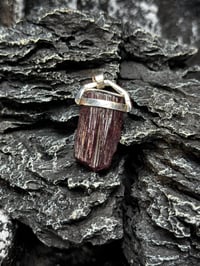 Image 1 of Handmade Purple Tourmaline Sterling Silver Pendant - Etherea
