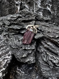Image 2 of Handmade Purple Tourmaline Sterling Silver Pendant - Etherea