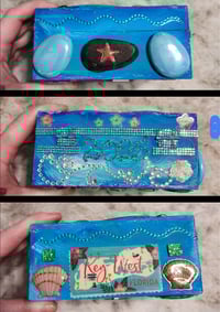 Image 3 of Handmade Decorated and Painted Key West Themed Picture Frame Clasped Box