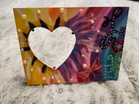 Image 1 of Handpainted and Decorated Picture Frame