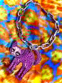 Image 1 of Purple Squeak Kittie Chain