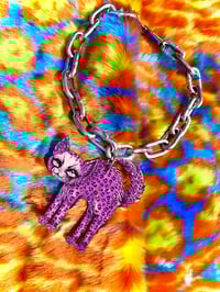 Image 2 of Purple Squeak Kittie Chain