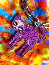 Image 4 of Purple Squeak Kittie Chain