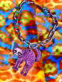 Image 5 of Purple Squeak Kittie Chain