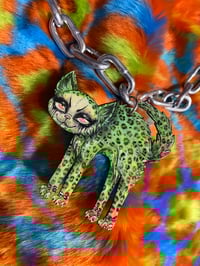 Image 3 of Green Squeak Kittie Chain