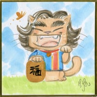 'Good Luck Cats- Dani' 1/1 Painting