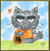 'Good Luck Cats- Roy' 1/1 Painting
