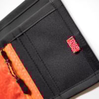 Image 4 of The Simple Wallet (Black/Orange)