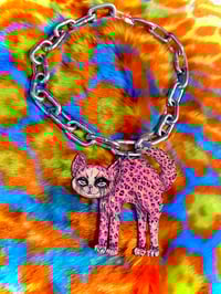 Image 2 of Pink Squeak Kittie Chain