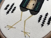 Image 6 of Black Baba Yaga House Mixed Media Embrodiery Hoop 5x7"