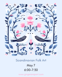 Scandinavian Folk Art Painting Night