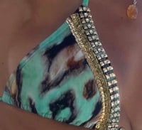 Image 1 of Bikini Malena - Turquoise Animal Print