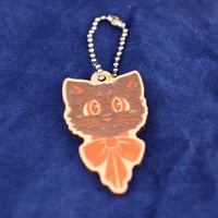 Image 5 of Scaredy Cat Wooden Charm