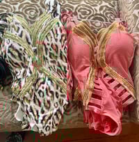 Image 2 of Swimsuit Juliet - Coral Gold