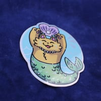 Image 1 of Mermaid Cat Sticker