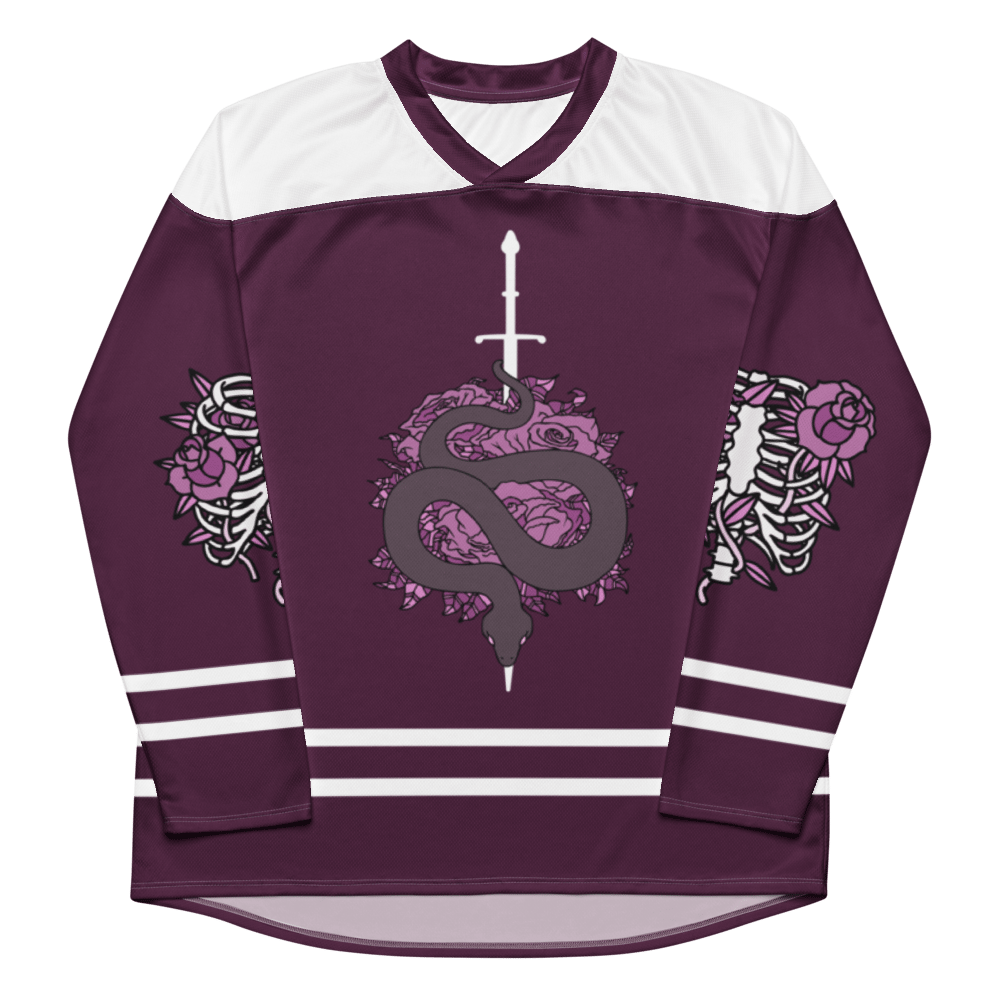 Image of Enemies to lovers snake Recycled hockey fan jersey