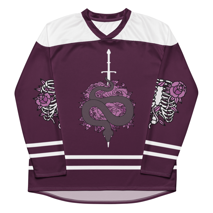 Image of Enemies to lovers snake Recycled hockey fan jersey