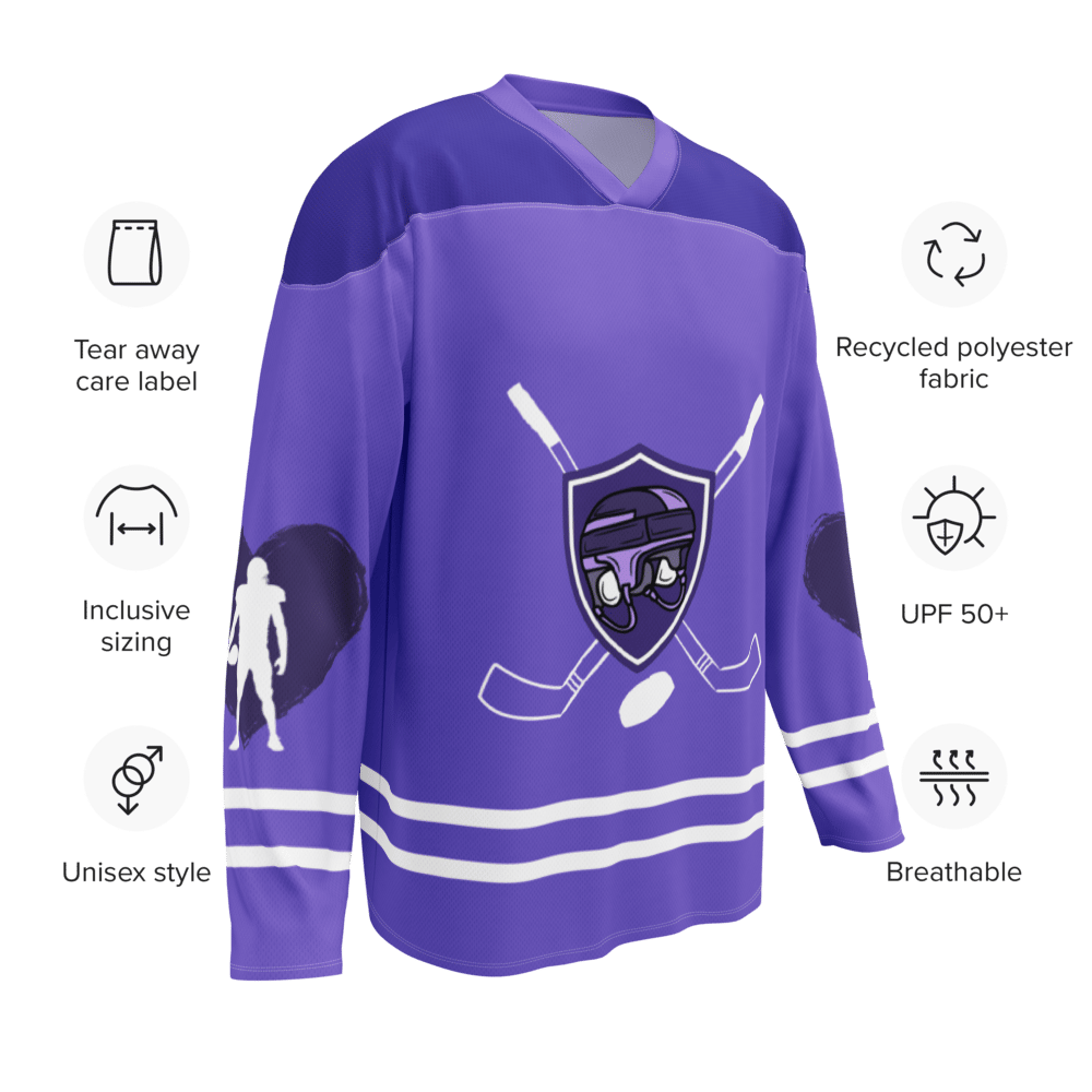 Image of Sports romance Recycled hockey fan jersey 
